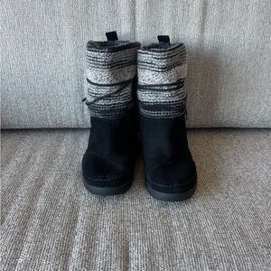 Toms  Black and Gray Women's Winter Boots